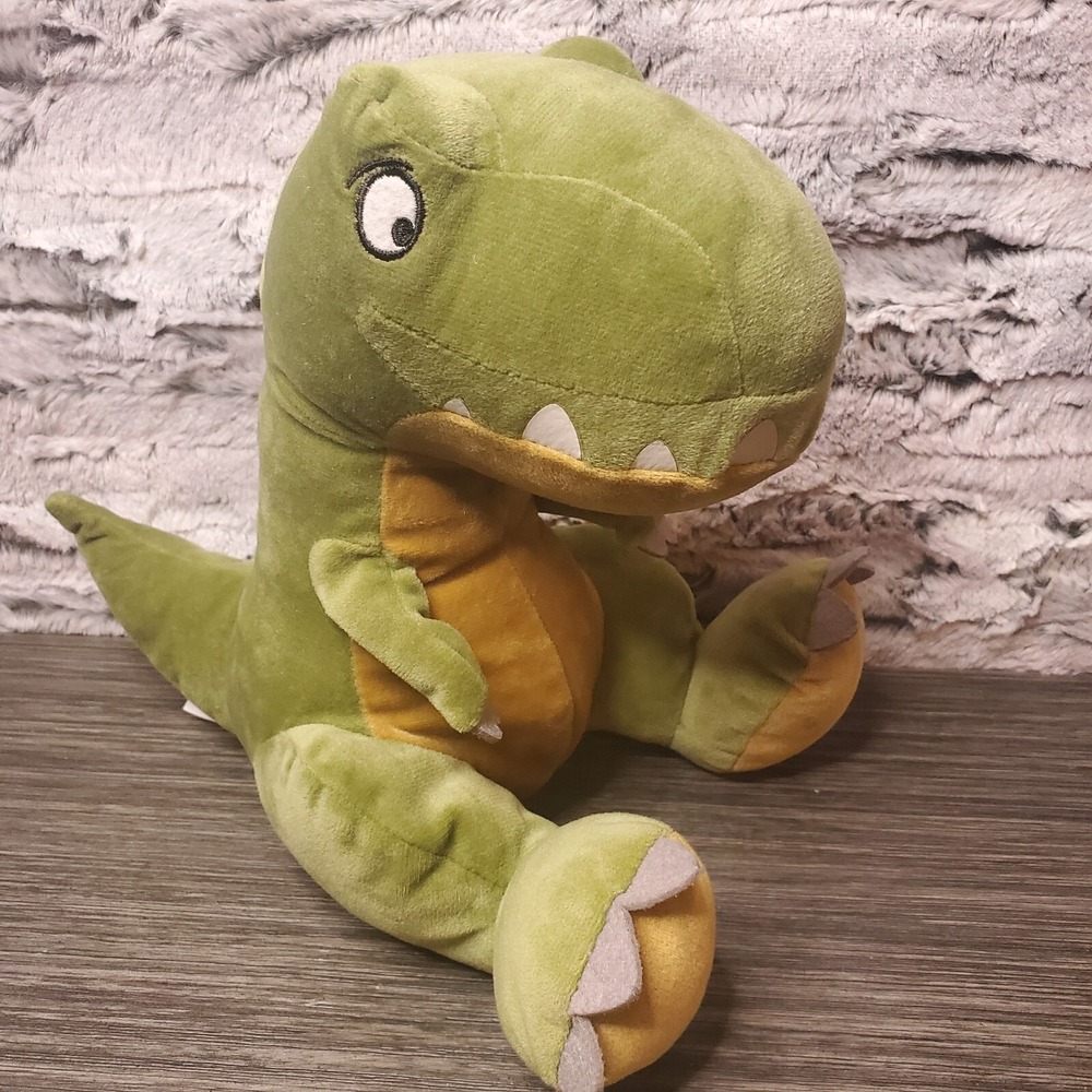 Kohl's Cares Plush T-Rex Are We There Yet? Green Dinosaur 10" Stuffed Animal